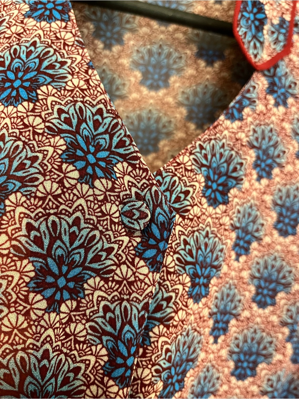 CAbi Sleeveless Fan Blouse - Moroccan Geometric Print - Picture 7 of 13
